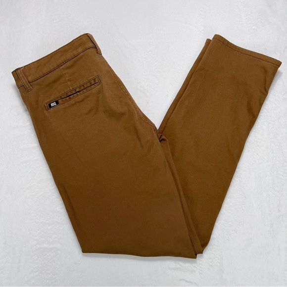 RSQ Pants 32x30 London Brown Skinny Stretch Chino Straight Leg - Picture 1 of 13